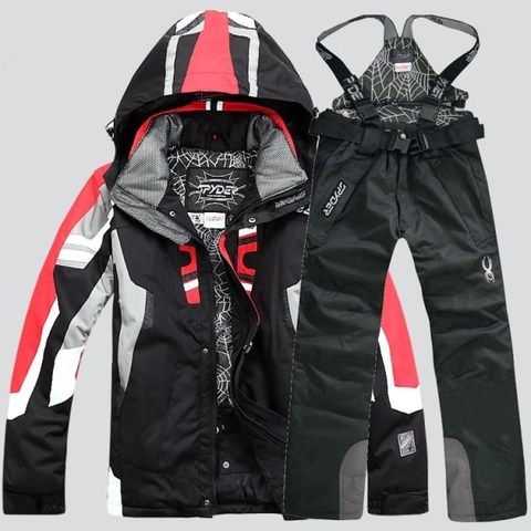 Warm Snowboarding Suits Men Winter Ski Suit Male Waterproof Breathable Snow Jacket +Pant Ski Sets set de snowboard ► Photo 1/6