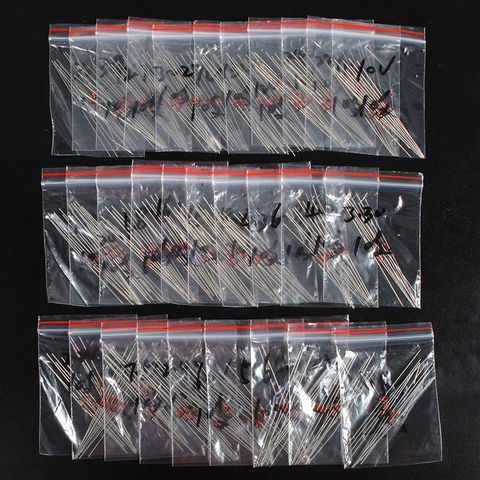 270pcs/lot 0.5W Zener Diode kit Assortment Set 1/2W 2V4-33V Zener Diode pack 12V 18V 5V1 5V6 3V3 3V6 4V3 4V7 6V2 6V8 7V5 20V 22V ► Photo 1/1