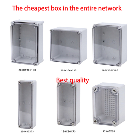 IP67 AG Series Transparent Cover Outdoor Waterproof DIY Electrical Junction Box ABS plastic Enclosure Case Distribution box ► Photo 1/6