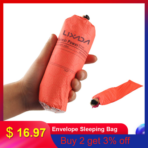 200 * 72cm Mini Ultralight Width Envelope Sleeping Bag For Camping Hiking Climbing Single Sleeping Bag Keep You Warm + Pouch ► Photo 1/6