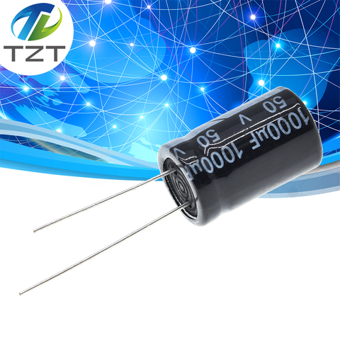 10pcs Aluminum electrolytic capacitor 1000uF 50V 13 * 20 mm frekuensi tinggi Radial Electrolytic kapasitor ► Photo 1/6