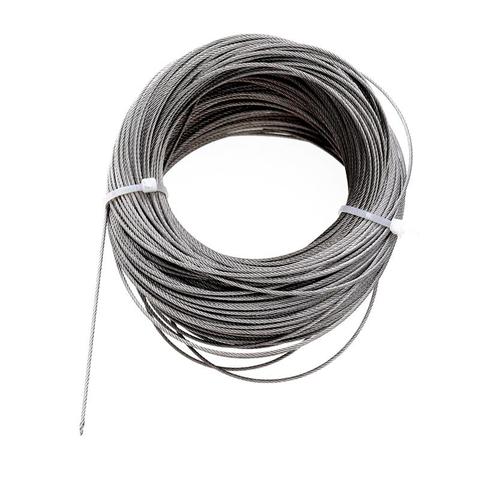 304 Stainless Steel Washing Clothes Line Rope Long Roll Of 50 Meters Hard Sturdy Steel Wire Rope Clothesline String ► Photo 1/6