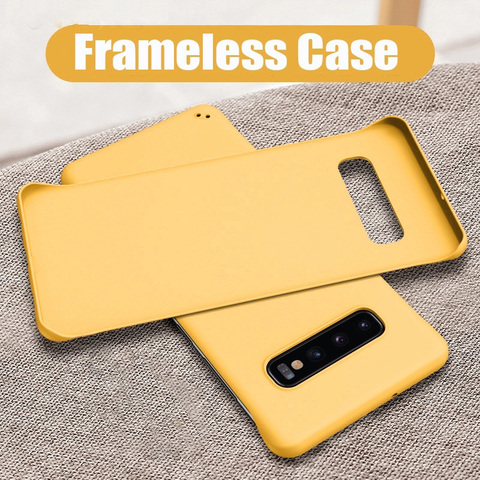 Luxury Thin Hard PC Frameless Case For Samsung Galaxy S21 Ultra S20 Plus S10 S9 Note 20 10 9 Shockproof Matte Solid Color Cover ► Photo 1/6