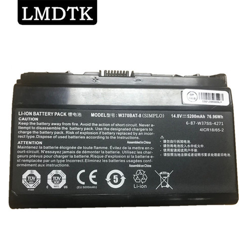 LMDTK NEW LAPTOP BATTERY FOR Hasee W370BAT-8  K590S K650C K750S K760E ► Photo 1/6