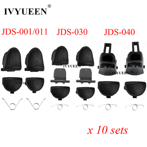 IVYUEEN 10 Sets L1 R1+ L2 R2 Trigger Button For Sony PlayStation 4 PS4 Pro Slim Controller Replacement Parts for Dualshock 4 DS4 ► Photo 1/6
