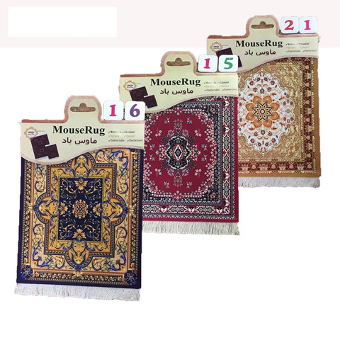 Mairuige Persian Mini Woven Rug Mat Mousepad Retro Style Carpet Pattern Cup Mouse Pad with Fring Home Office Table Decor Craft ► Photo 1/6
