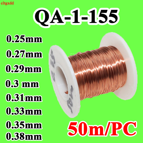 New Polyurethane Enameled Copper Wire Electromagnetic wire 0.25/0.27/0.29/0.3/0.31/0.33/0.35/0.38 mm QA-1/155 For Transformer ► Photo 1/6