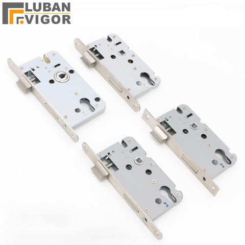 5850 Lock body,Indoor wooden door handle lock mechanical lock body ,Silent lock tongue,Round panel Square panel,180x20,165x22 ► Photo 1/5