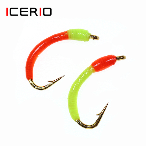 ICERIO 8PCS Buzzer Nymph Flies Trout Fishing Fly Lures #12 ► Photo 1/5