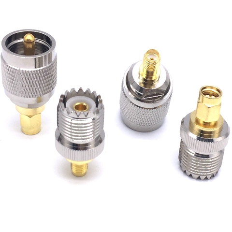 The factory sales 4pcs/set UHF PL259 SO239 to SMA male Plug female Jack RF connector 4 type Test converter fast ship ► Photo 1/4