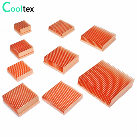 Pure Copper Heatsink DIY Heat Sink Radiator Cooling Cooler for Raspberry pi Electronic 3D printer CHIP IC MOS Heat dissipation ► Photo 1/6