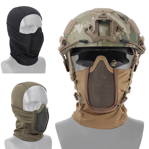 Tactical Full Face Mask Balaclava Cap Motorcycle Army Airsoft Paintball Headgear Metal Mesh Hunting Protective Mask ► Photo 1/6