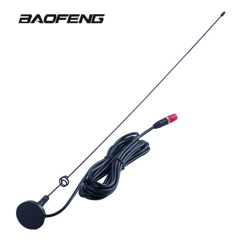 Baofeng Radio Car Antenna UT-108UV Gain Antenna SMA-F UHF VHF Magnetic Stand for Walkie Talkie UV-5R BF-888S UV-5RE UV-82 ► Photo 1/6