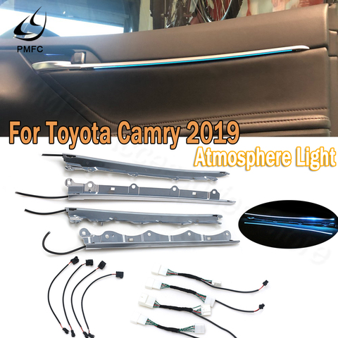 PMFC Car Special Atmosphere Lamp LED 4 Door Light Decorative Light Decorative Lamp Ice blue 12V For Toyota Camry 2022 ► Photo 1/6