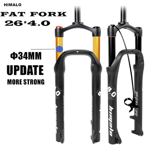 MTB Moutain 26inch Bike Fork Fat bicycle Fork Air Gas line Locking Suspension Forks Magnesium Aluminium Alloy  4.0