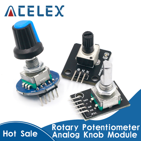 360 Degrees Rotary Encoder Module For Arduino Brick Sensor Switch Development Board KY-040 With Pins ► Photo 1/6