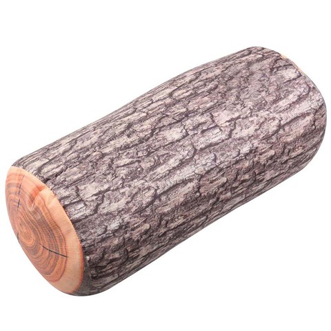 Log cushion Gentle touch Sofa room Car log house Wood grain stump pillow Pillow Fun interior ► Photo 1/5