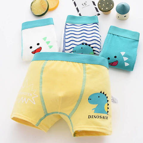 Fashion 4pcs Girls' Cotton Underwear Cute Baby Protective Panties