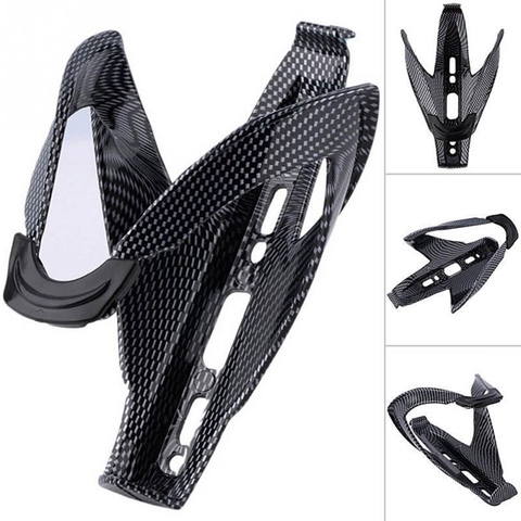 Black Carbon Fiber Bike Glass Water Bottle Holder MTB Cycling Road Bicycle Water Bottle Cages Bicyle Bike Accessories ► Photo 1/6