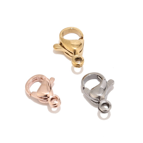 20 Rose Gold Color Stainless Steel Lobster Clasps Hooks End  Connectors For Necklace Bracelet Jewelry Findings ► Photo 1/6