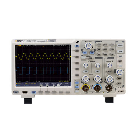 Owon XDS2102A Digital Oscilloscope LCD Display 2 Channels 100Mhz Bandwidth 12 Bites High Resolution USB Oscilloscopes ► Photo 1/4