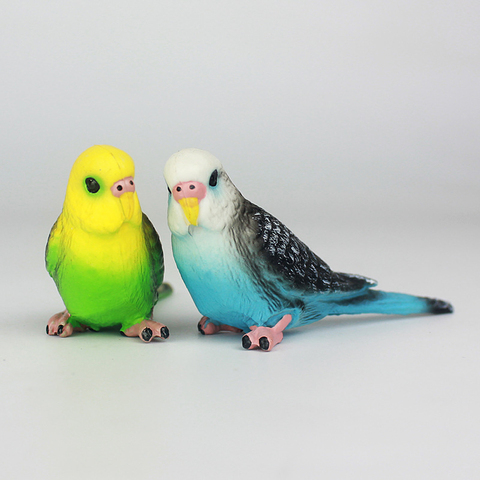 Creative Simulation Parrot Parakeet Miniature Landscape Ornament Animal Model Lawn Figurine Artificial Bird Photography Props ► Photo 1/6