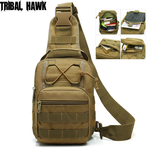 Military Tactical Shoulder Bag Camouflage Outdoor Army Military Sling shoulder Backpack Molle Camping Hunting Travel Chest Bag ► Photo 1/6