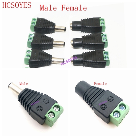 5pairs DC Connector for LED Strip Free Welding LED Strip Adapter Connector Male or Female connector 5.5x2.1mm for 3528/5050/5730 ► Photo 1/6