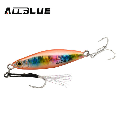 ALLBLUE SPINDLE Casting Metal Jig 20G 30G 40G Shore Cast Jigging Spoon Sea Bass Fishing Lure Artificial Bait Spinning Tackle ► Photo 1/6