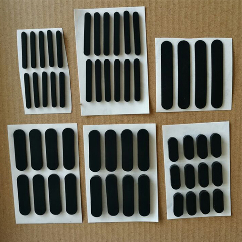 10Pc Anti-slip Self Adhesive Silicone Rubber Oval Mat Cabinet  Equipment Feet Pad Floor Protectors Width 3-10mm ► Photo 1/5