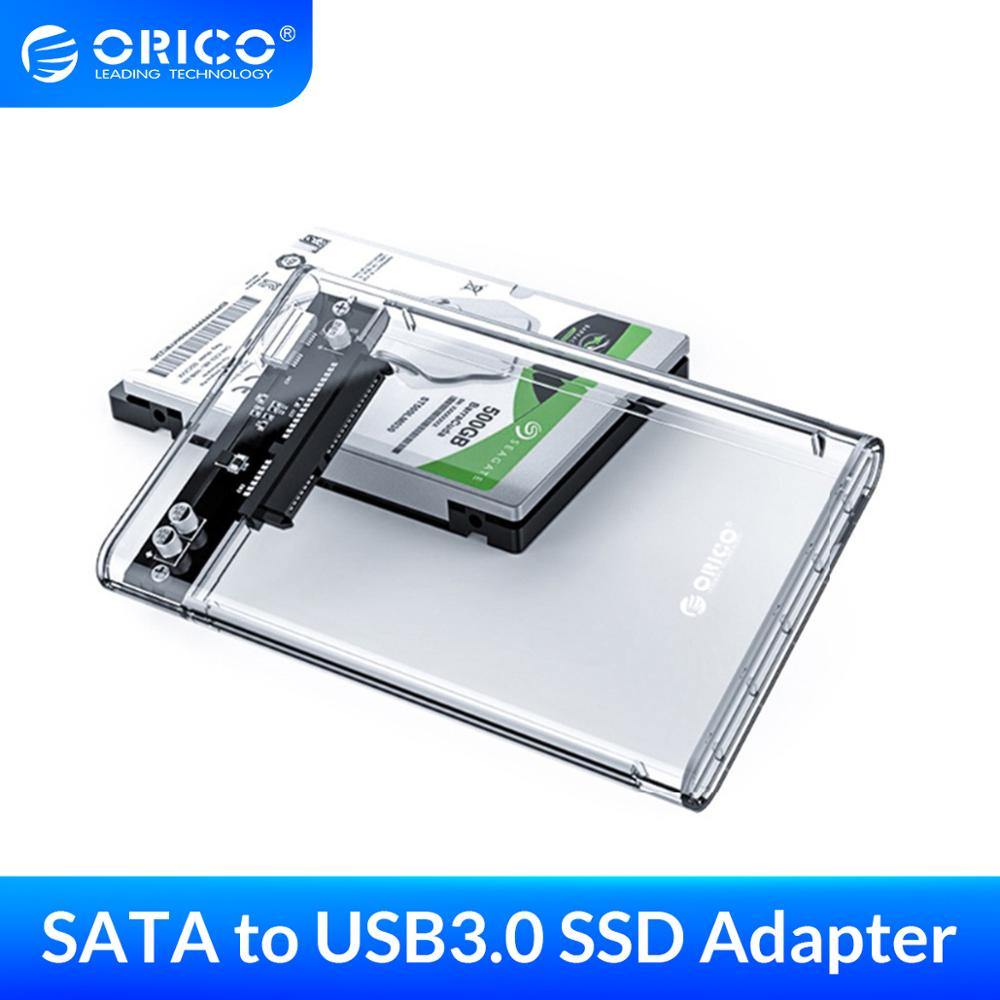 importere surfing automat ORICO HDD Enclosure 2.5 inch Transparent SATA to USB 3.0 SSD Adapter for  laptop Samsung Seagate SSD Hard Disk Drive Box HDD case - Price history &  Review | AliExpress Seller -