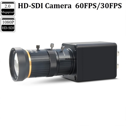CCTV Industrial Broadcast HD-SDI 2.0MP 1080P 50i/60i 60fps/50fps Lens 5-50mm Security Box SDI Camera ► Photo 1/5