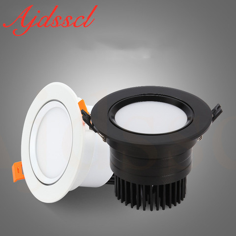 Downlight LED COB Spotlight Dimmable Ceiling lamp AC110V-220V 3W 5W 7W 9W 12W 15W recessed downlights round led panel light ► Photo 1/6