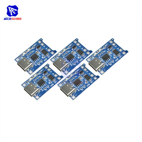 diymore 5PCS/Lot TC4056A Type-C USB 5V 1A 18650 Lithium-ion Battery Module Charger Overcharge Discharge Protection Board ► Photo 1/6