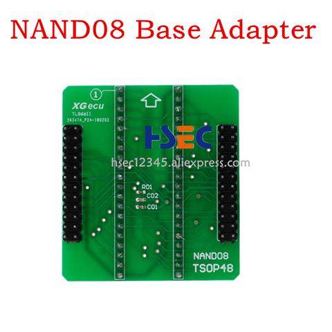NAND08 TSOP32/40/48 base Adapter for xgecu TL866II plus programmer tl866 nand flash chips TSOP48 adapter socket ► Photo 1/4