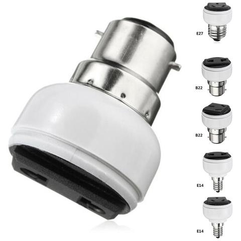 E27 Screw Light Bulb Socket Lamps Holders White lighting Holder Female Sockets Power Supply Tconversion Adapter For US EU Plug ► Photo 1/6