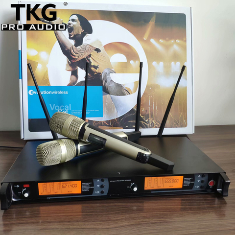 high quality 615.5-675.5MHz Or 715.5-775.5MHz KTV karaoke stage performance skm9000 dual professional wireless microphone ► Photo 1/5