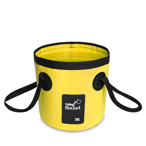 12L 20L portable bucket water storage bag storage bag waterproof water bag fishing folding bucket  MJ0703 ► Photo 1/6