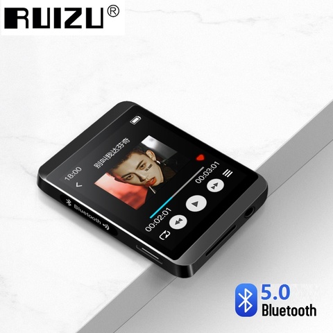 RUIZU M5 Sport Bluetooth MP3 Player 8GB 16GB Full Touch Screen Mini Clip Music Player With FM,Recording,E-Book,Clock,Pedometer ► Photo 1/6