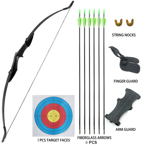 Linkboy Archery 20lbs/30lbs/40lbs Recurve Bow Hunting Bow for Shooting Hunting Game Outdoor Sports Right /Left Hand Bow Set ► Photo 1/6