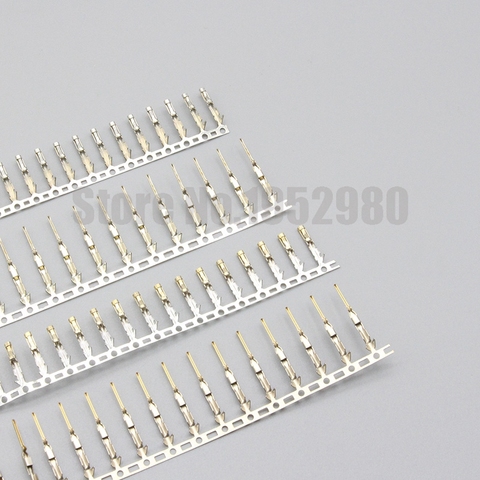 100/200pcs 2.54mm Pitch Dupont  Jumper Wire Connector Male Female Metal Terminals Pins Gold Plated Copper ► Photo 1/5