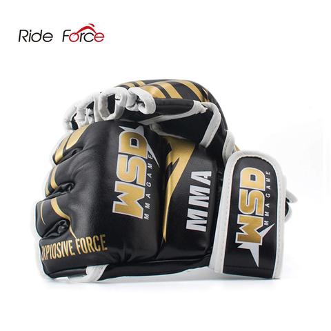 Half Finger MMA Gloves for Men PU Kicki Boxing Karate Muay Thai Guantes De Boxeo Free Fight Sanda Training Equipment ► Photo 1/6