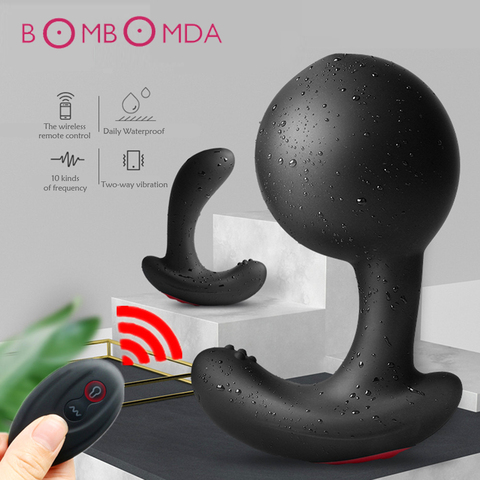 Wireless Remote Control Male Prostate Massager Inflatable Anal Plug Vibrating Butt Plug Anal Expansion Vibrator Sex Toys For Men ► Photo 1/6