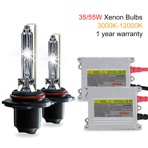 VI HID Xenon Kit 55W H7 8000K Bulbs Lamp Headlight Black Slim Ballast