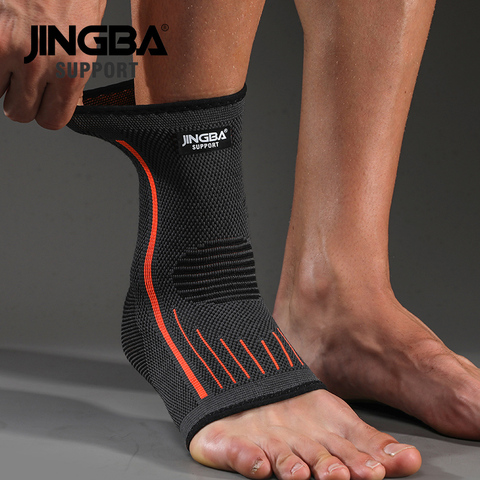 JINGBA SUPPORT 1 PCS 3D Compression Nylon Strap Belt Ankle Protector Football Ankle Support Basketball Ankle Brace Protective ► Photo 1/6