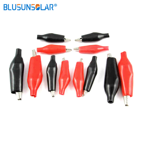 10pcs28/35/45MM Metal Alligator Clip G98 Crocodile Electrical Clamp Testing Probe Meter B with Plastic Boot Car Auto Battery ► Photo 1/6