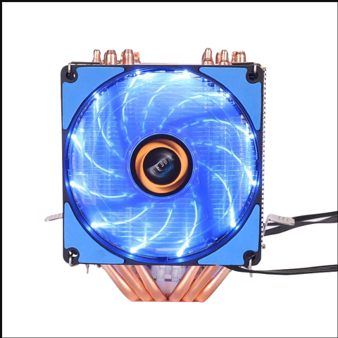 JSFFFL  6 heat-pipes RGB CPU Cooler radiator Cooling 2 Fan For Intel 1155 1156 1366 2011 X79 X99 Motherboard ► Photo 1/4