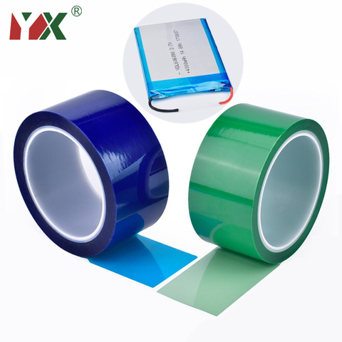 Heat Resistant Green Lithium Battery Adhesive Tape For Insulation Protection and Strong Electrolyte Resistance Protection ► Photo 1/6