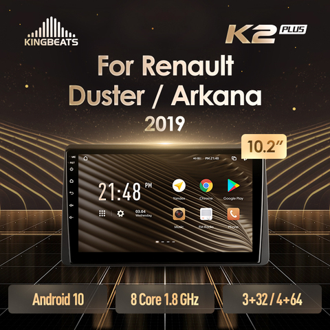 KingBeats Android 8.1 head unit 4G in Dash Car Radio Multimedia Video Player Navigation GPS For Renault Duster Arkana 2022 ► Photo 1/6
