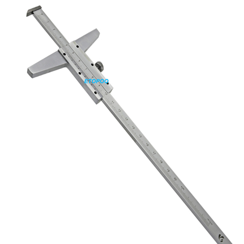 0-200mm 0.02mm stainless steel Depth vernier caliper with hook depth gauge depth measuring tools paquimetro ► Photo 1/6